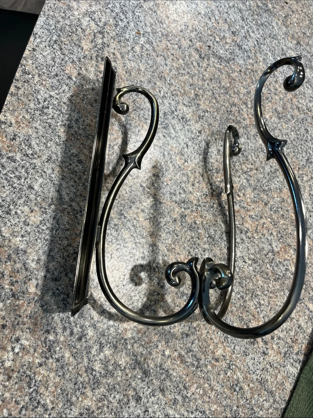 PartyLite Brass-Toned Scroll Wall Hook